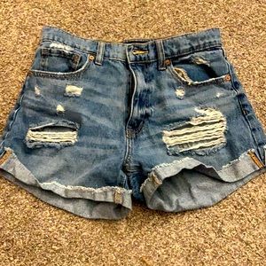 Light Blue Denim Shorts
